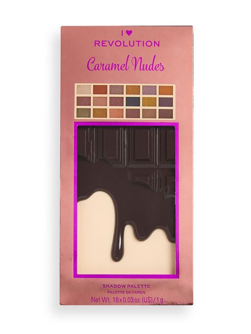 I Heart Revolution Палетка теней для век Chocolate, Caramel Nudes