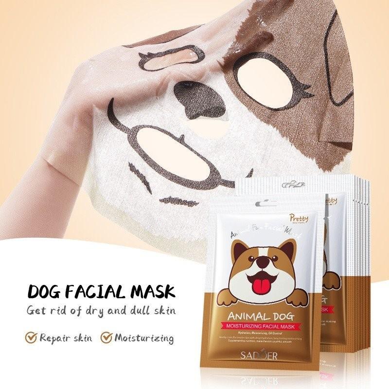 SADOER Увлажняющая маска для лица с мордочкой собачки