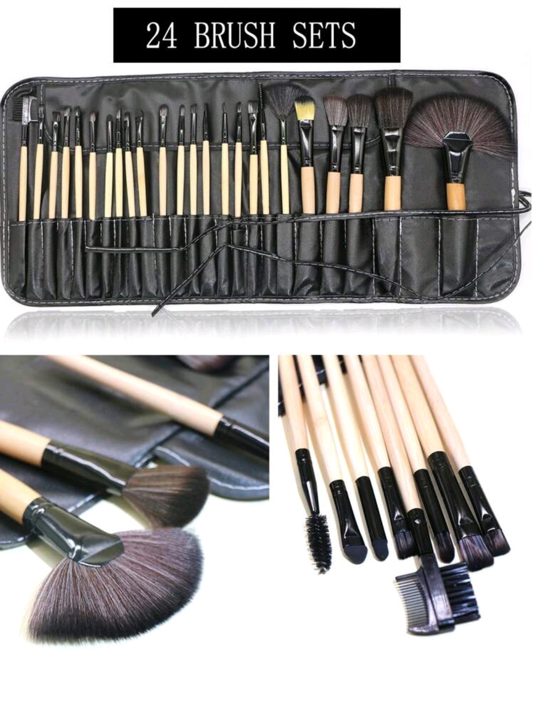 24Pcs Makeup Brush Set With Storage Bag Foundation Brush Concealer Brush Cosmetic Brush Makeup Tools Makeup Brushes Set Black Friday