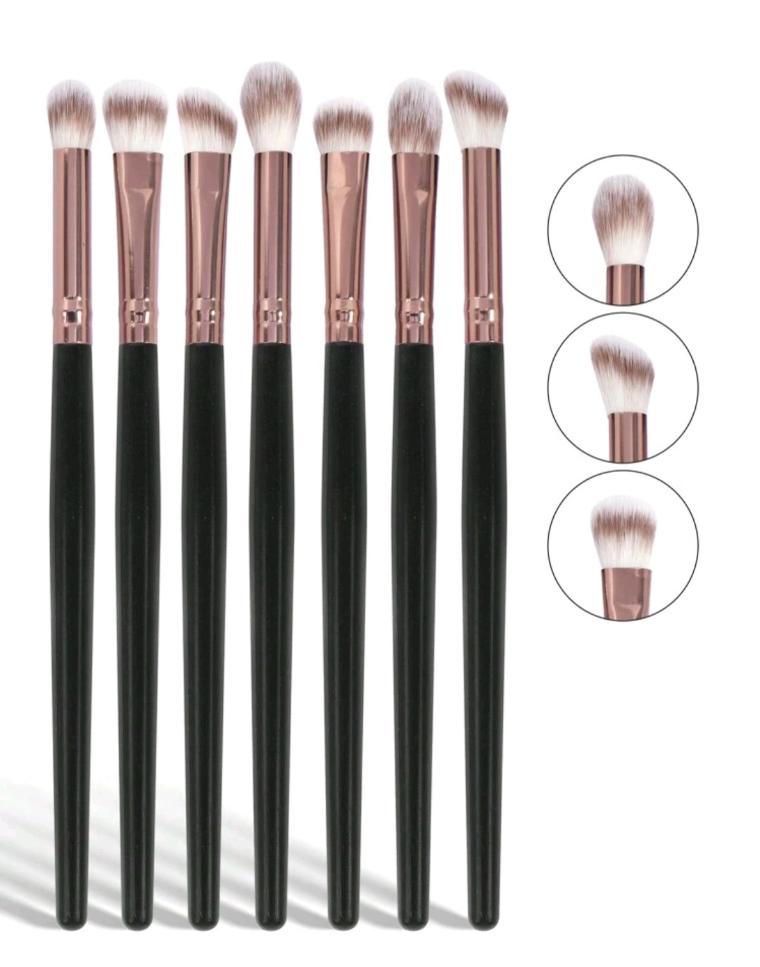 7pcs Professional Eye Makeup Brushes Set,Eye Shadow Brush,Blending Brush,Makeup Tools With Soft Fiber For Easy Carrying,Brush For Travel