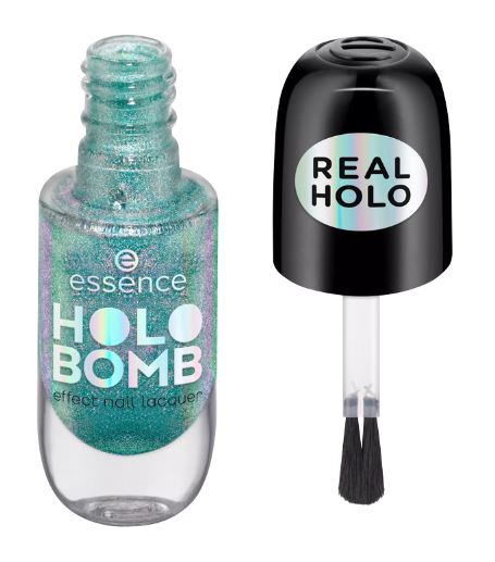 essence Лак для ногтей с оригинальным эффектом Holo Bomb, 04 Holo It's Me 8 мл