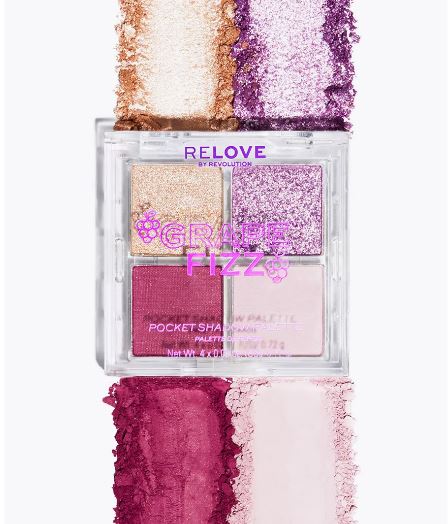 Relove by Revolution Тени для век Pocket Palette Grape Fizz