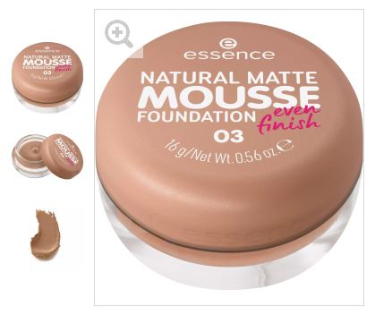 essence Тональная основа мусс Natural Matte Mousse Foundation, 03 16 г