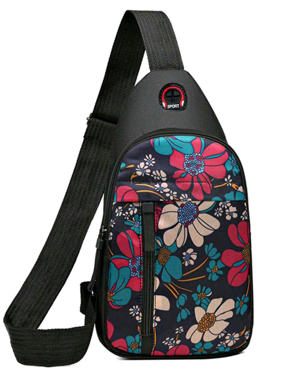 Breast Bag Female Multi-Functional Large Capacity Student Korean Mobile Phone Bag Ins Tide Oblique Cross Bag Sports Leisure Backpack