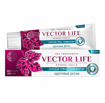 Зубная паста VECTOR LIFE ЗДОРОВЫЕ ДЕСНА Крымский травник