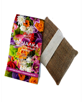 Мочалка с натуральным мылом Цветочный Миксс 120г. Крымская линия