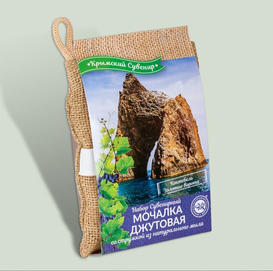 Мочалка со стружкой мыла Коктебель - Золотые ворота