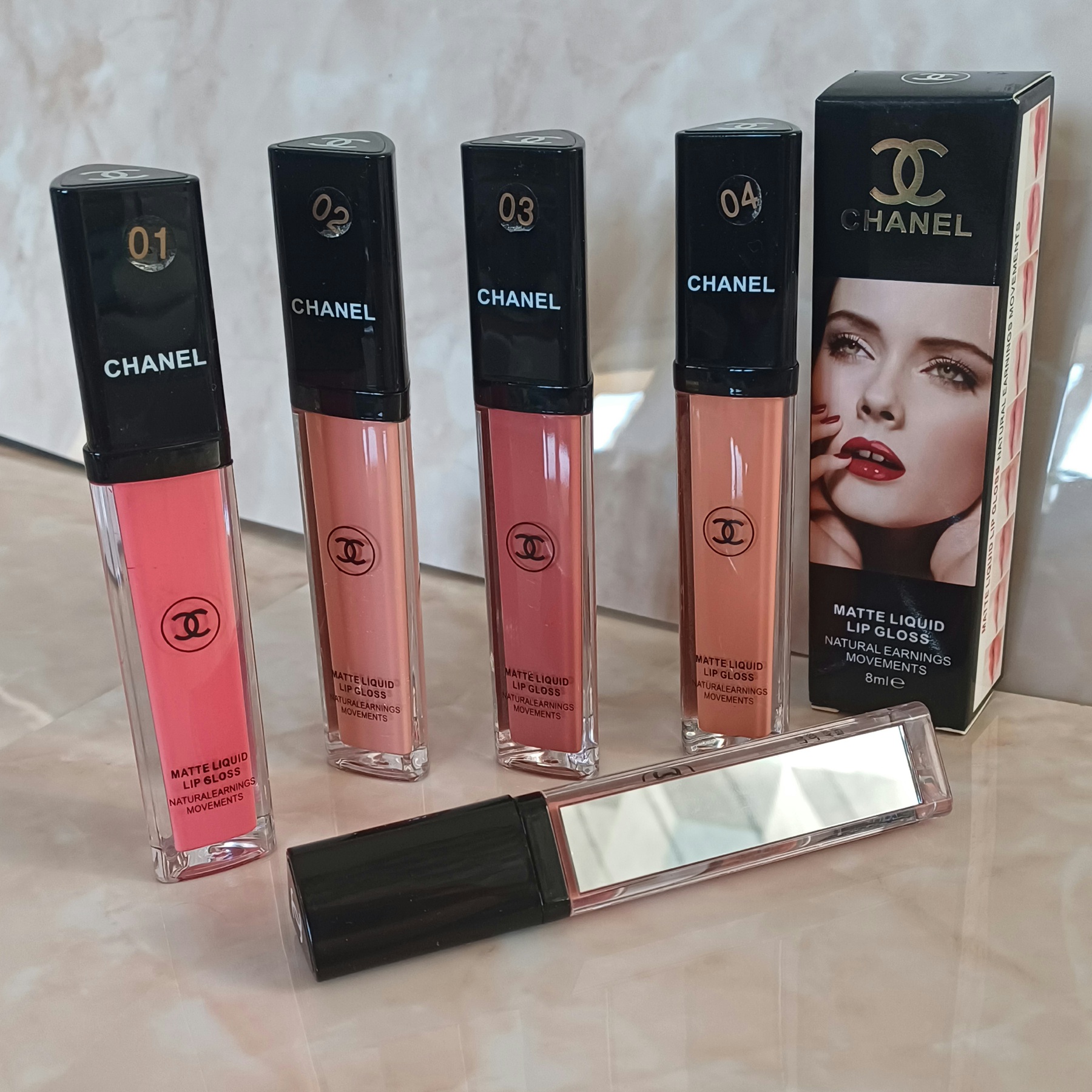 ПРИСТРОЙ!!! Цена за 1 шт. Жидкая помада Chanel Matte Liquid Lip Gloss с зеркалом