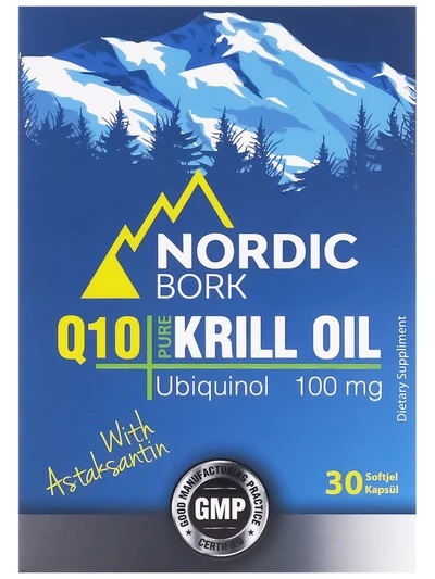 Комплекс Krill Oil + Q10 (масло криля и убихинон), 30 капсул