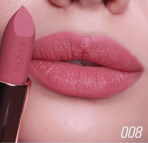 Тестер  .test Topface Помада матовая устойчивая Instyle "Matte Lipstick" тон 08, розовый шифон-РТ155(4 гр)