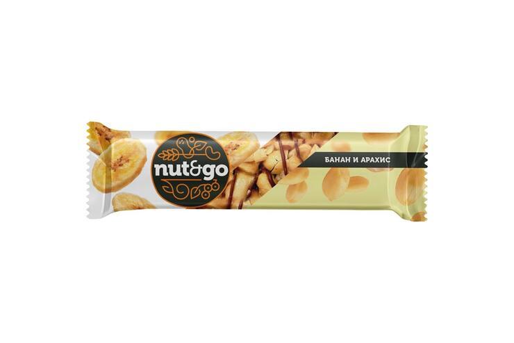 ПРИСТРОЙ!«Nut&Go», батончик «Банан и арахис», 42 г*3шт