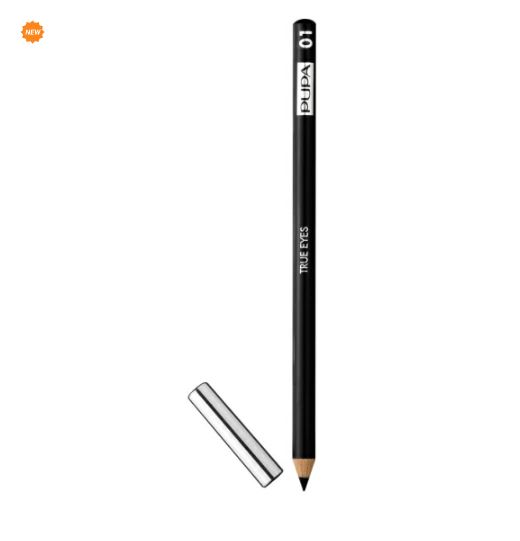 Карандаш для век True Eyes Eyeliner Pencil, 01 черный Pupa Италия