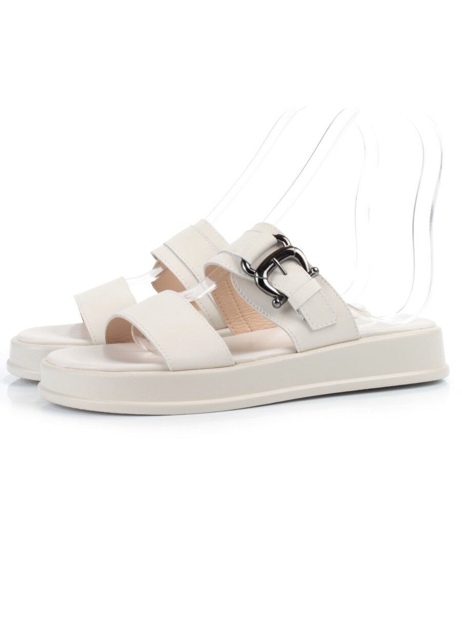 08-PEAQ198-1 LT. BEIGE Босоножки женские (натуральная кожа)