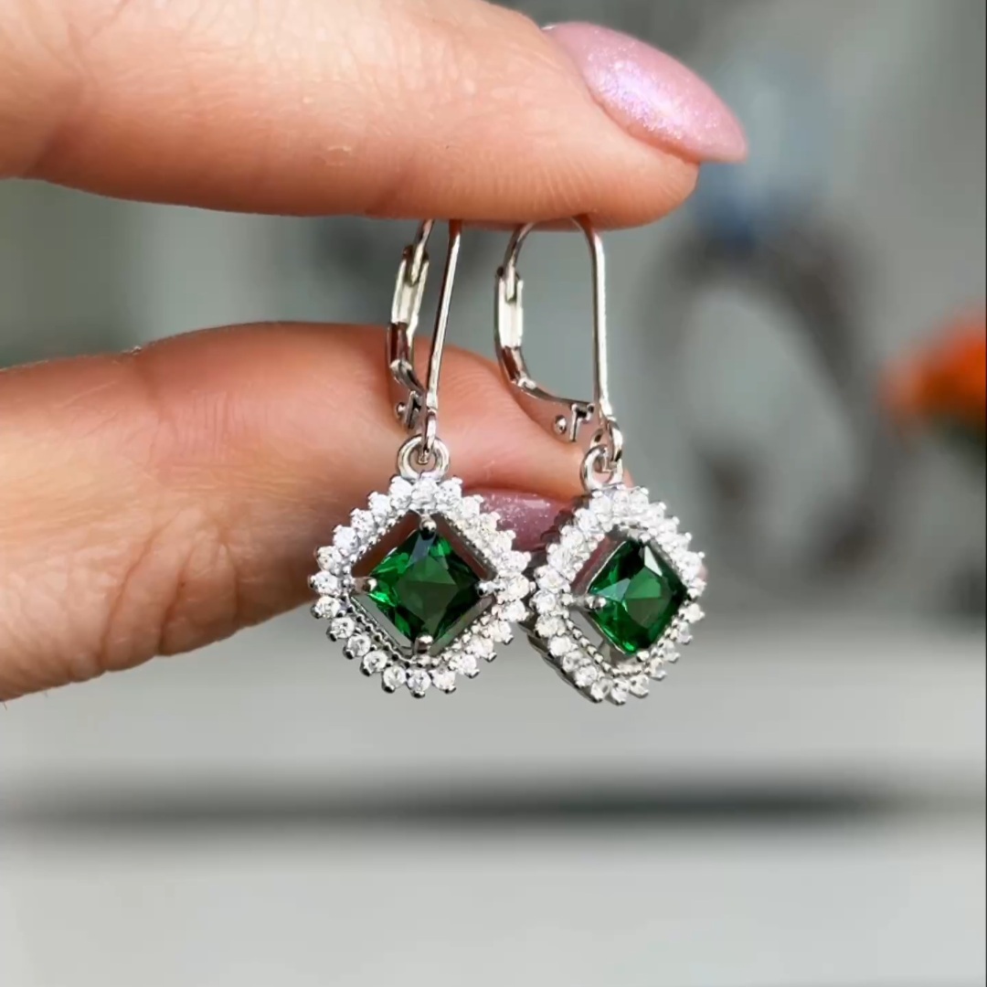 Серьги Серебро 925 пробы diana05
