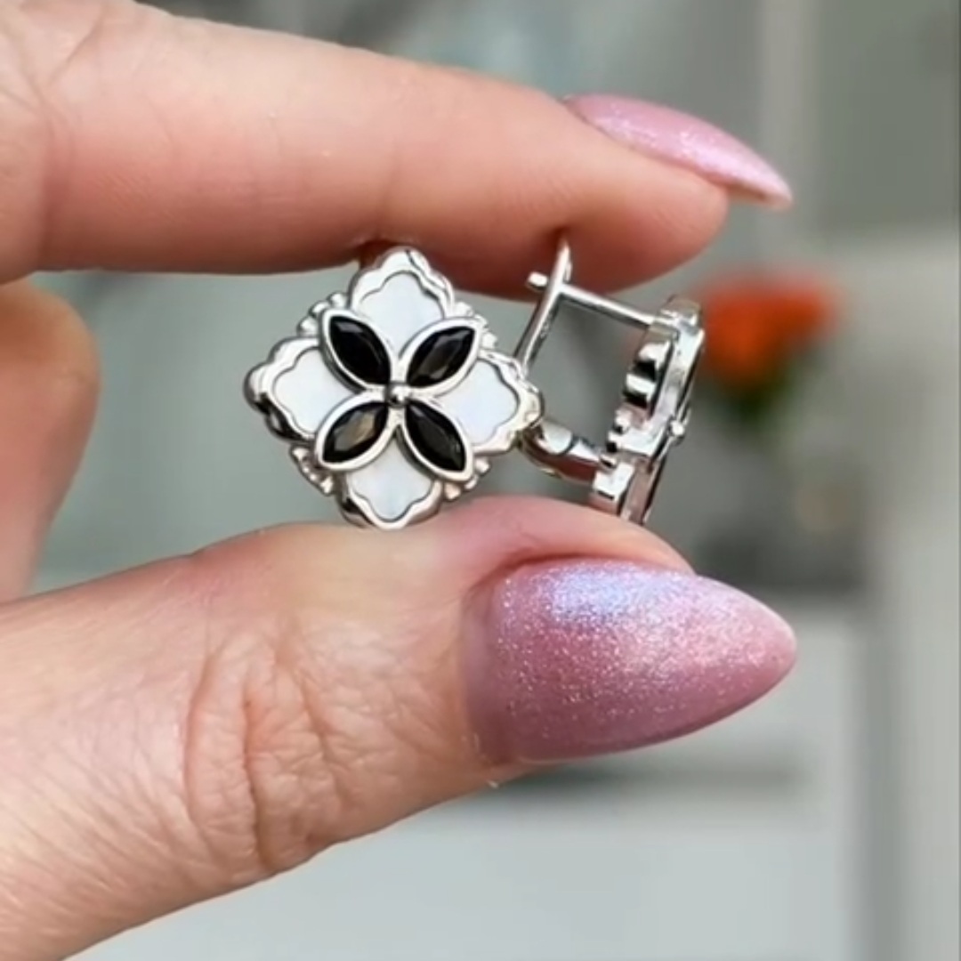 Серьги Серебро 925 пробы diana05