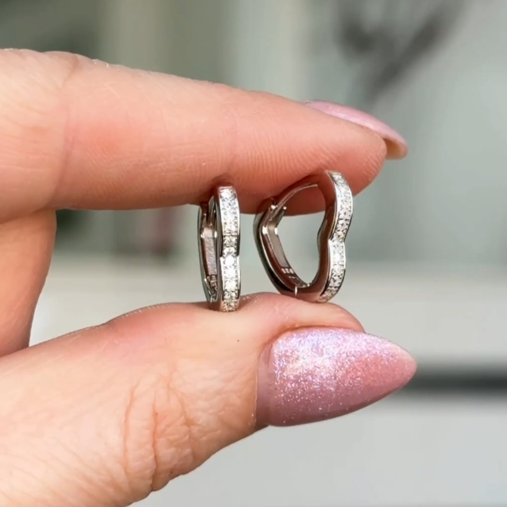 Серьги Серебро 925 пробы diana05