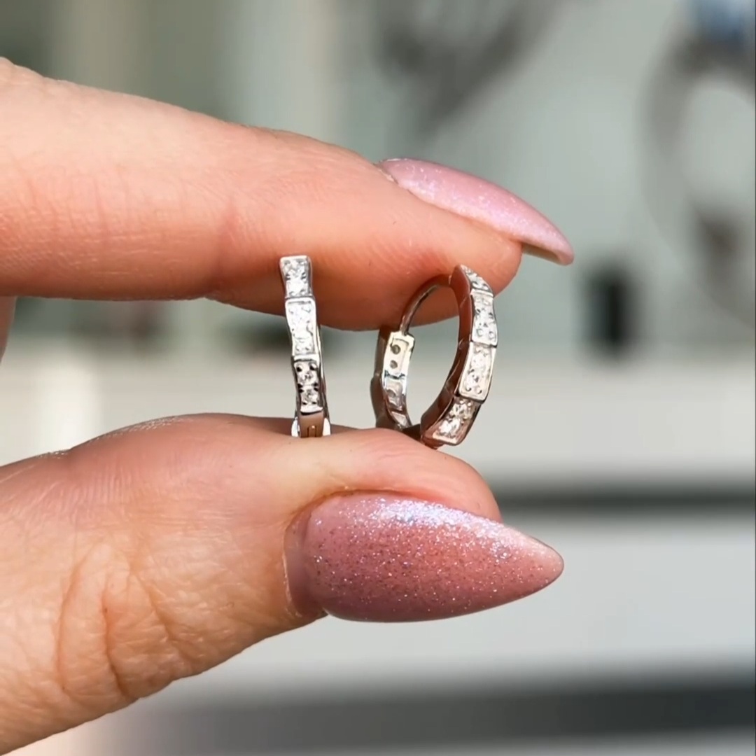 Серьги Серебро 925 пробы diana05