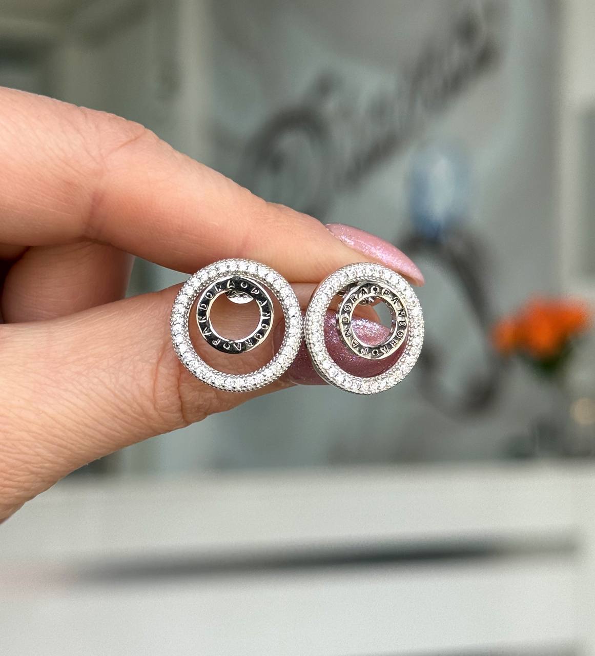 Серьги Серебро 925 пробы diana05