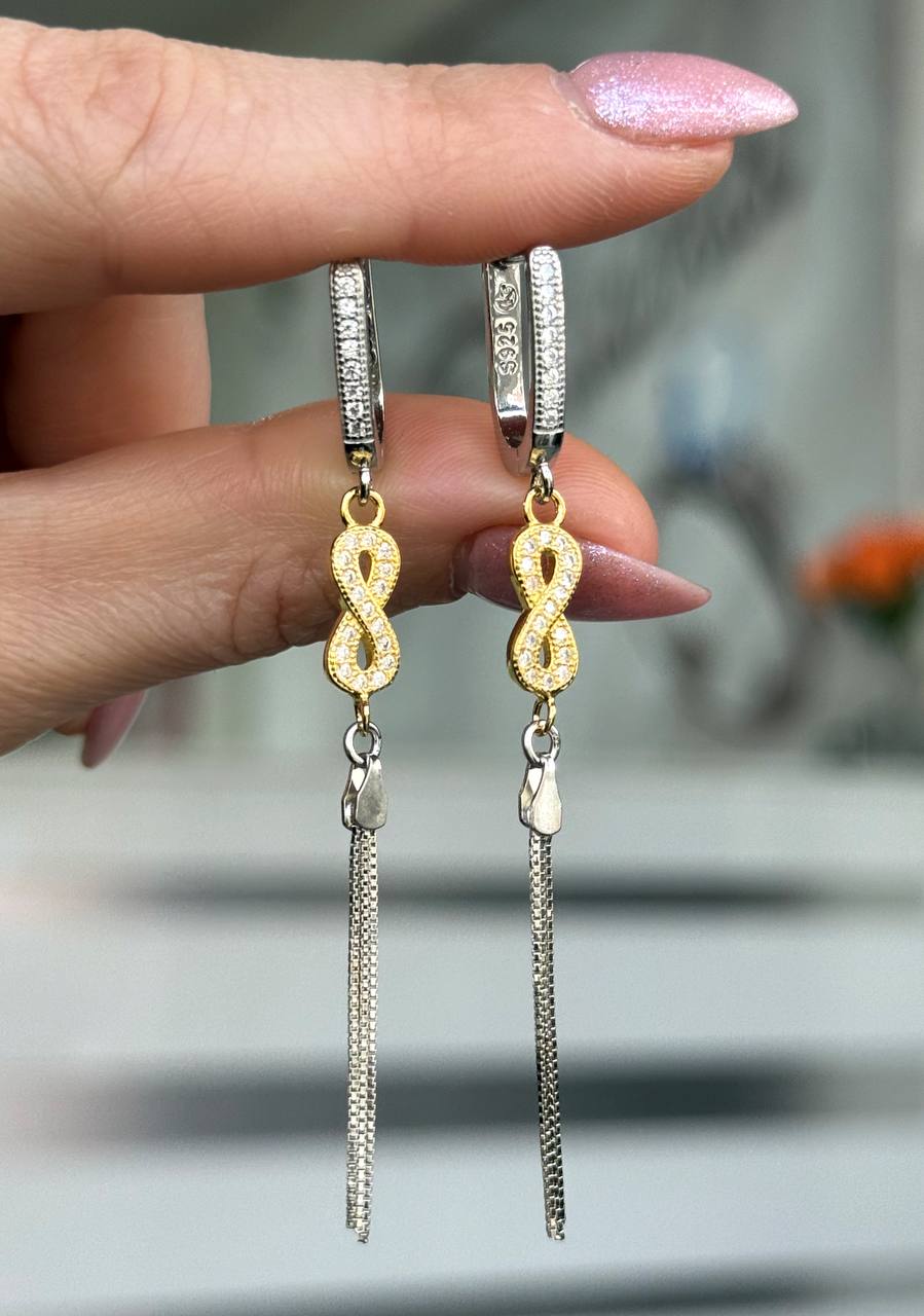 Серьги Серебро 925 пробы diana05