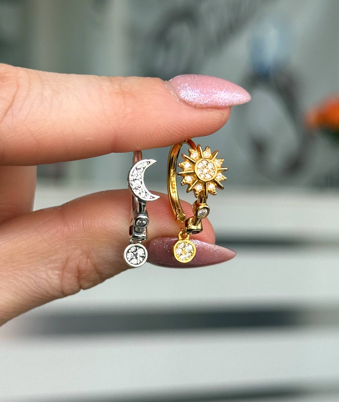Серьги Серебро 925 пробы diana05