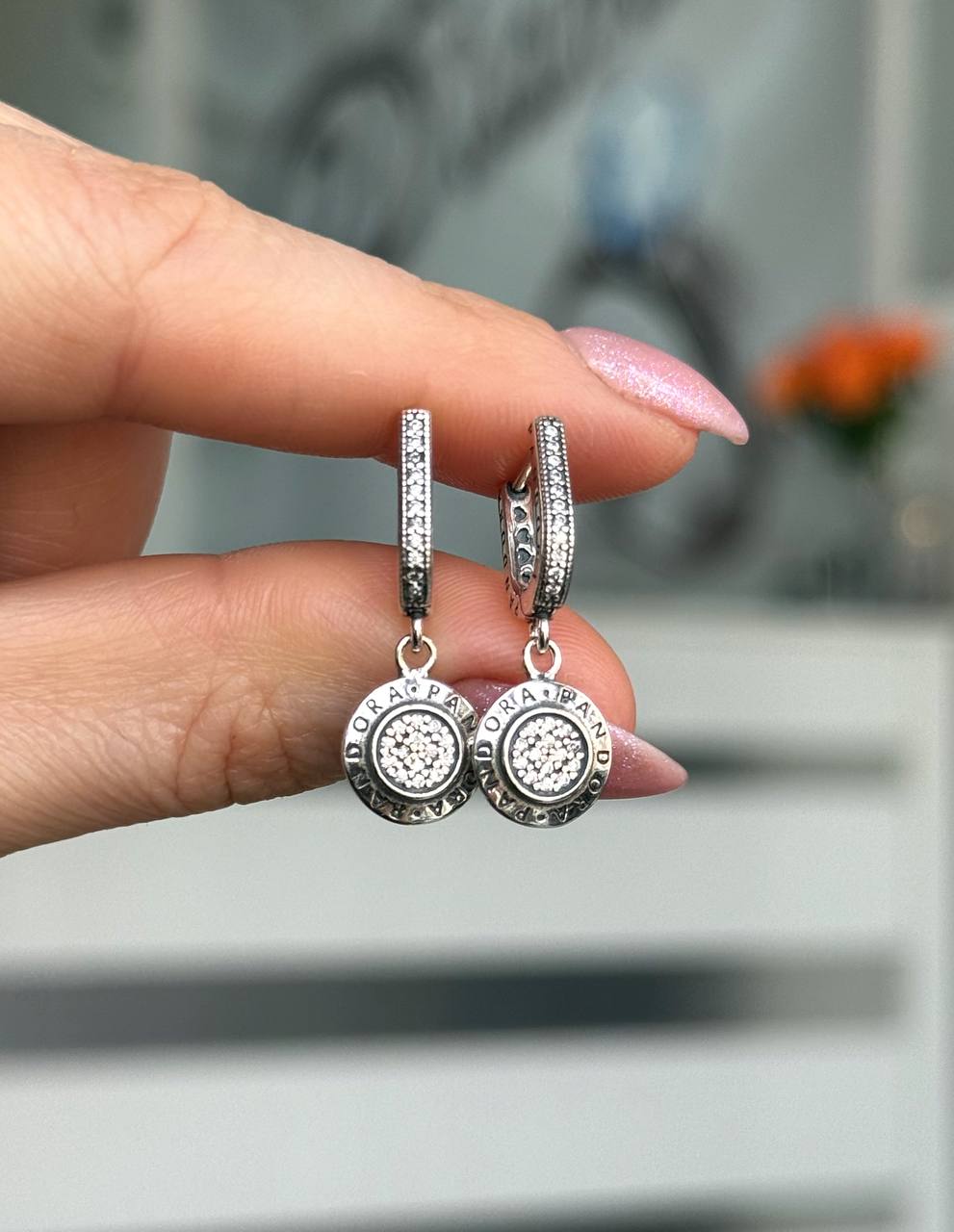 Серьги Серебро 925 пробы diana05