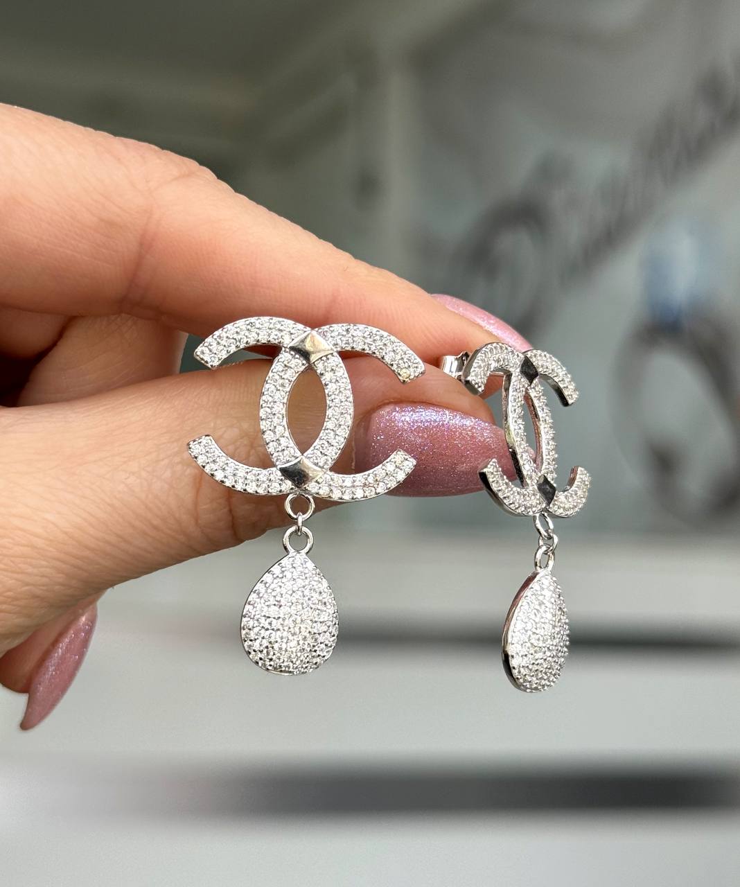 Серьги Серебро 925 пробы diana05