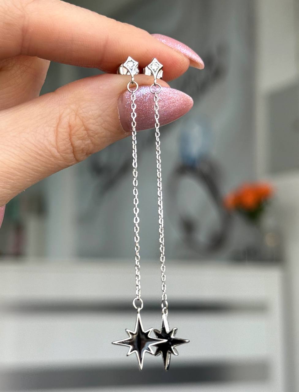 Серьги Серебро 925 пробы diana05