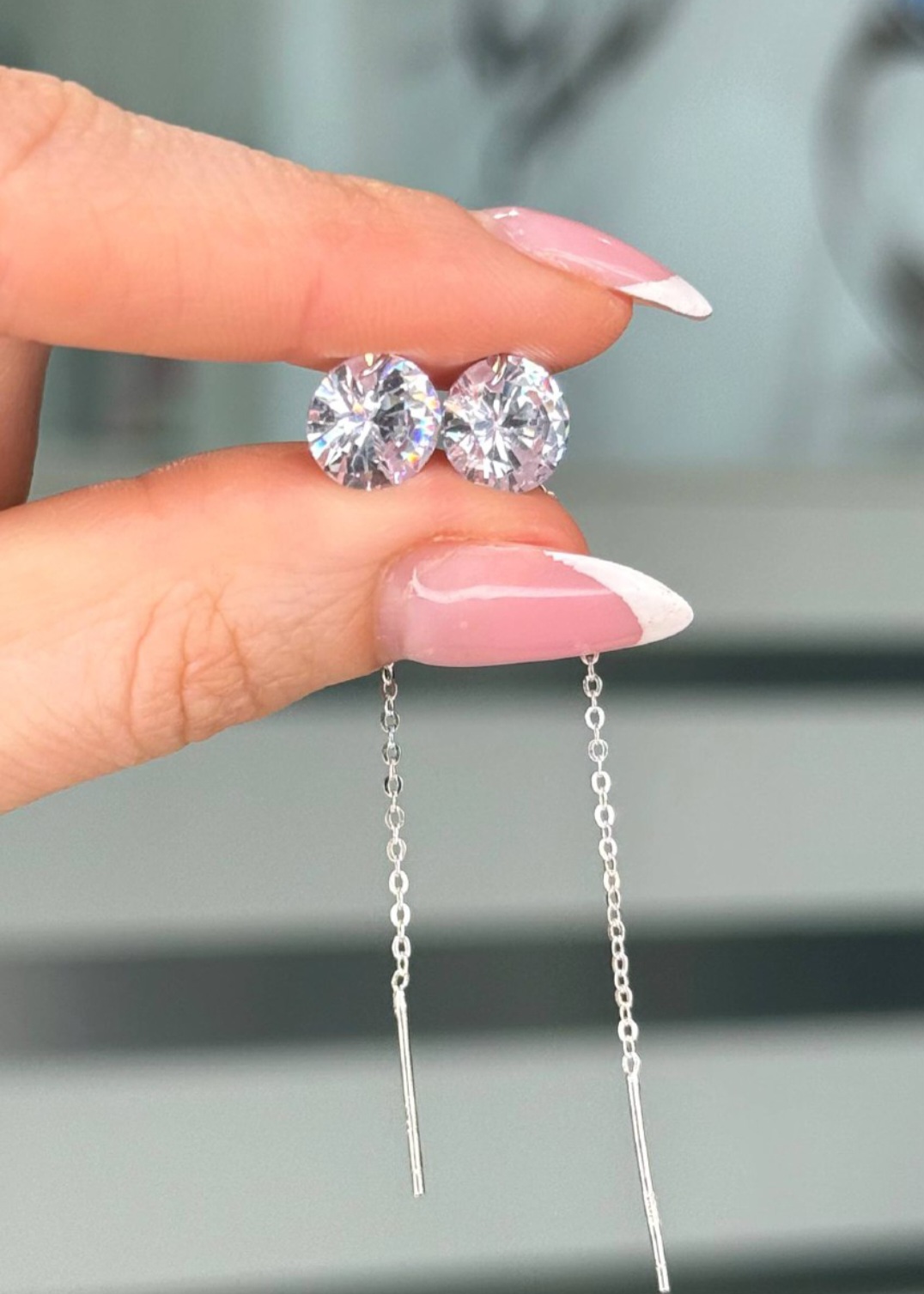 Серьги Серебро 925 пробы диана05