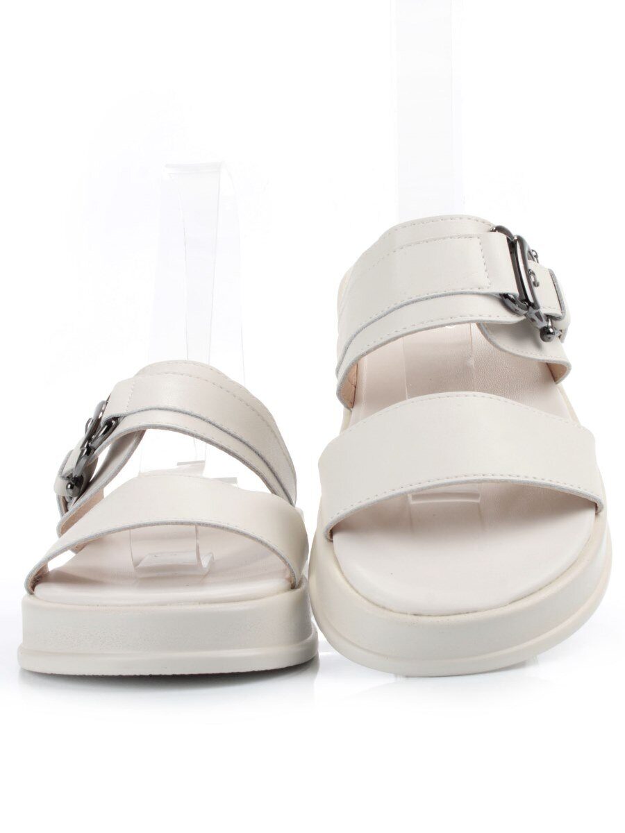 08-PEAQ198-1 LT. BEIGE Босоножки женские (натуральная кожа)