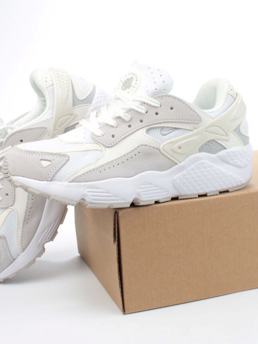 05-393-577 WHITE/GREY Кроссовки женские (натуральная кожа)