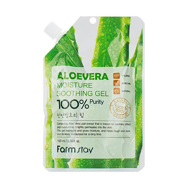 -40% Farm Stay Многофункциональный гель с экстрактом алое вера / Moisture Soothing Gel Aloevera, 100 мл