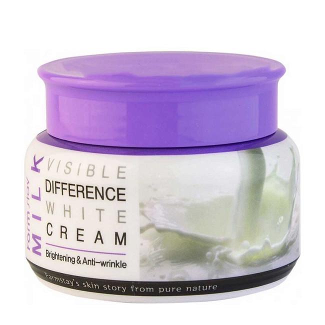 -40%  Farm Stay Осветляющий крем для лица / Milk Visible Difference White Cream, 100 г