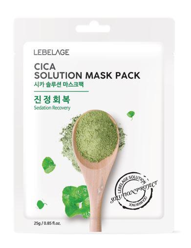 ПРИСТРОЙ!!! [Корея LEBELAGE] Маска для лица тканевая ЦЕНТЕЛЛА АЗИАТСКАЯ Cica Solution Mask Pack, 25 гр
