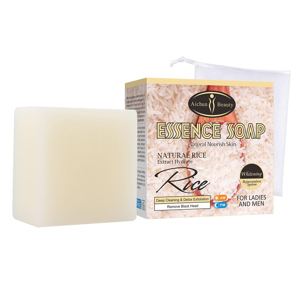 ПРИСТРОЙ!!! [AICHUN BEAUTY] Мыло-эссенция для лица и тела ЭКСТРАКТ РИСА Natural Rice Essence Soap, 100 г