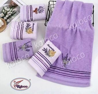 Полотенце махровое "Lavender" 35*75 см. хлопок 100%