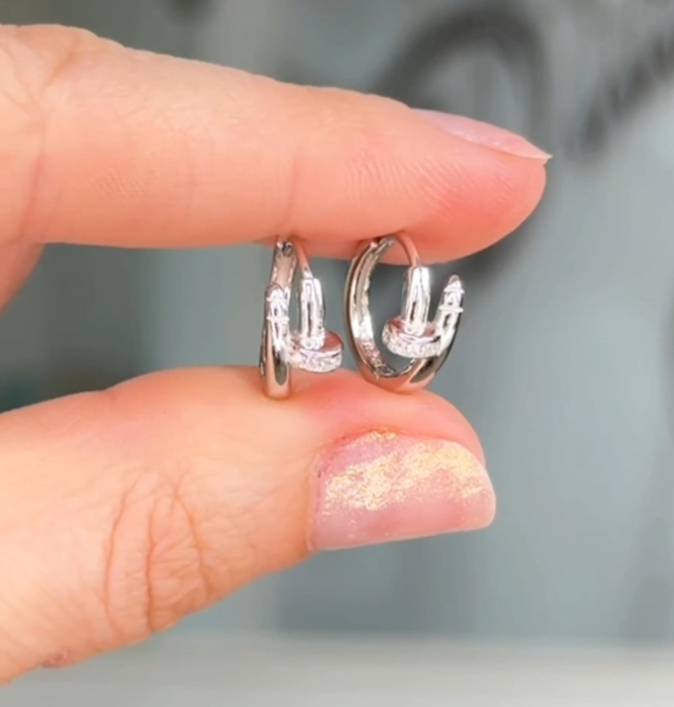 Серьги Серебро 925 пробы diana05