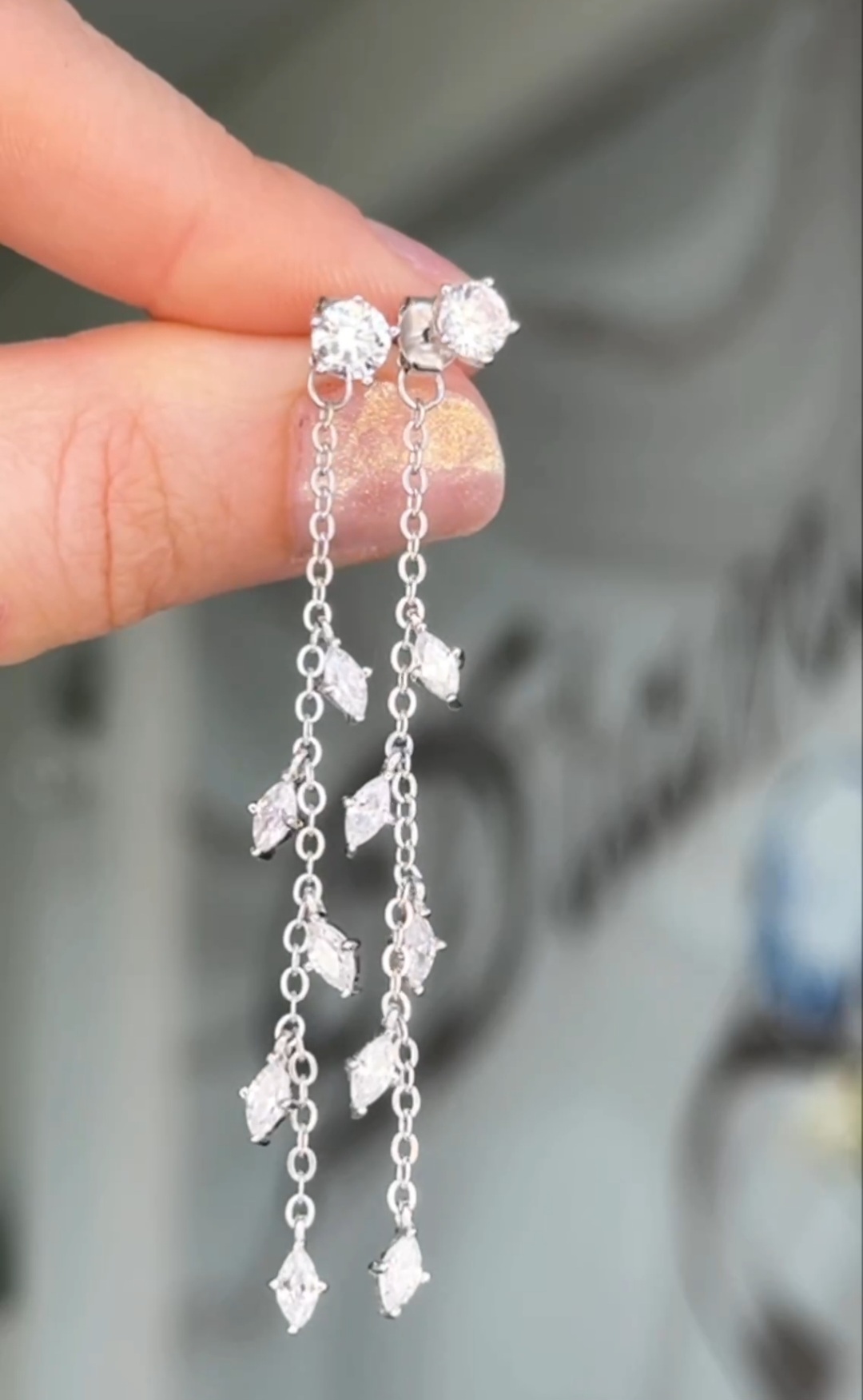 Серьги Серебро 925 пробы diana05
