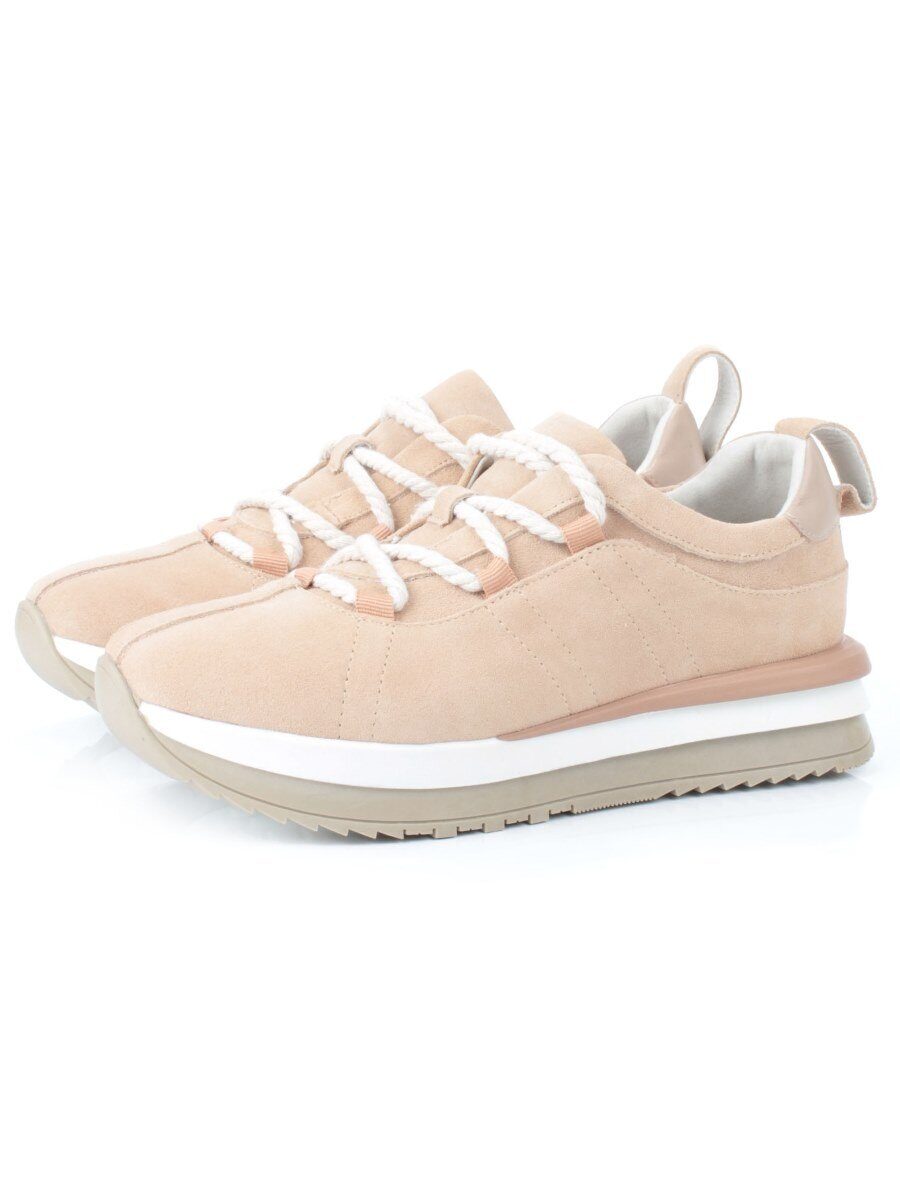 03-5950-6 BEIGE Полуботинки женские (натуральная замша)