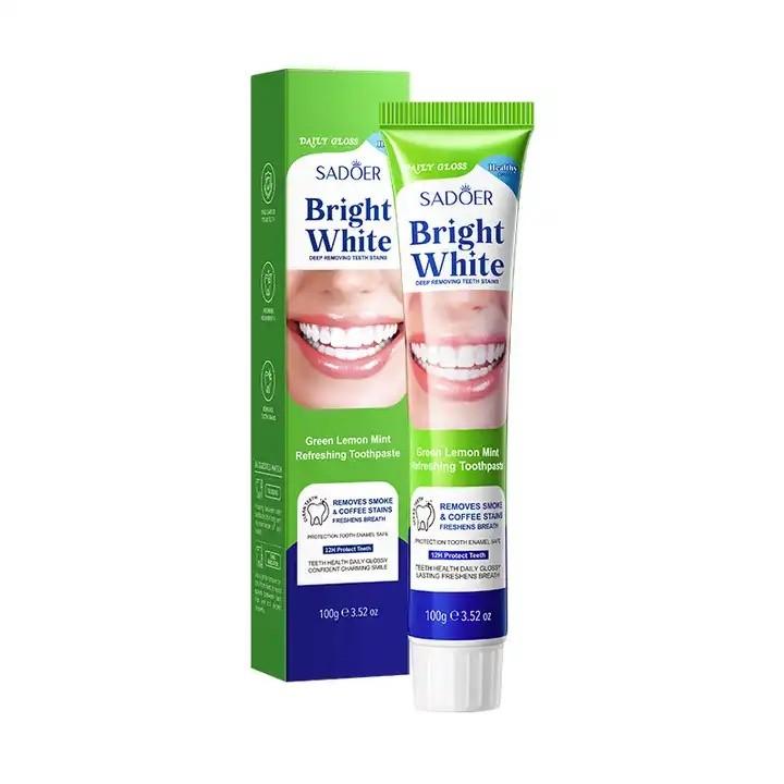 SADOER Отбеливающая зубная паста Green Lemon Mint, 100гр