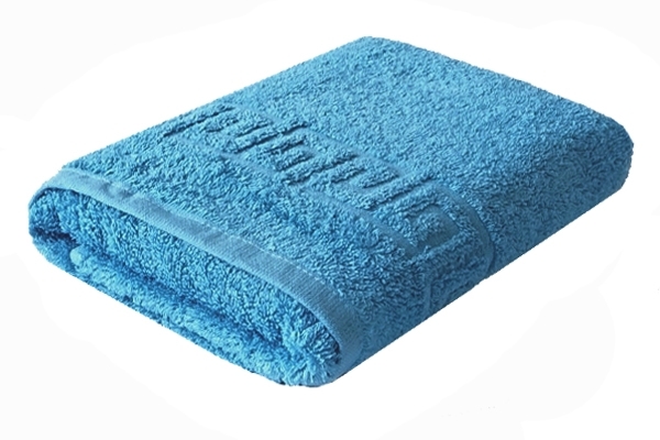 Полотенце махровое 70*140 светло-синее Heritage blue, Греческая кайма (Плотность 430 гр/м2)