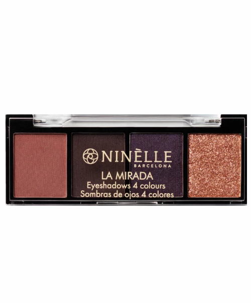 Ninelle Испания Тени для век 4 оттенка La Mirada, 503 розово-фиолетовый