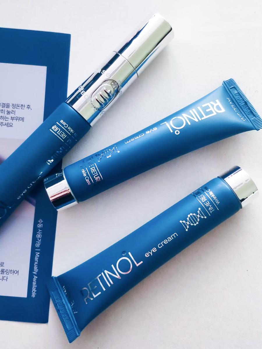AVELIUM Крем для кожи вокруг глаз с ретинолом / Retinol Eye Cream Time Return Wrinkle Care, 15 мл x 3 шт