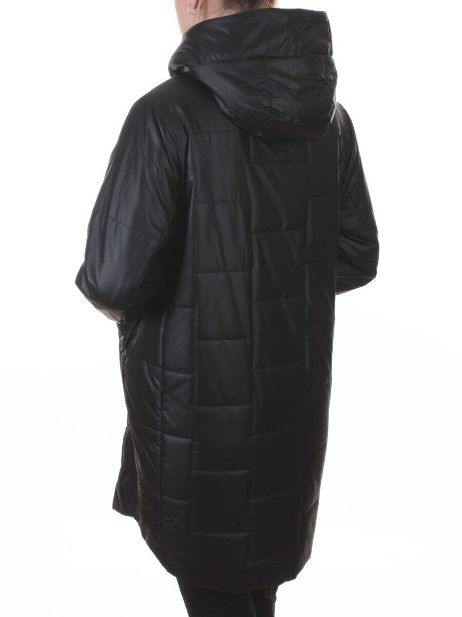 9616 BLACK Куртка демисезонная женская (100 гр. холлофайбер)