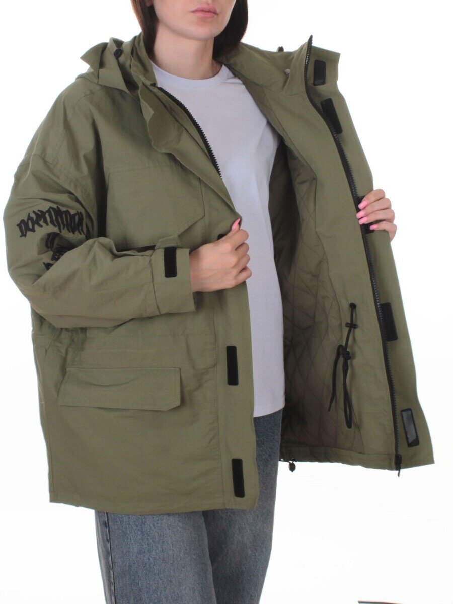 3104 GREEN Куртка демисезонная женская (100 гр. холлофайбер)