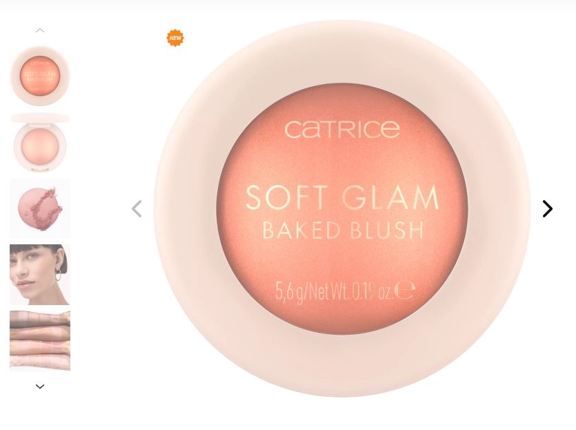 Румяна запеченные Soft Glam Baked Blush, 020 Peachy Breeze CATRICE Германия