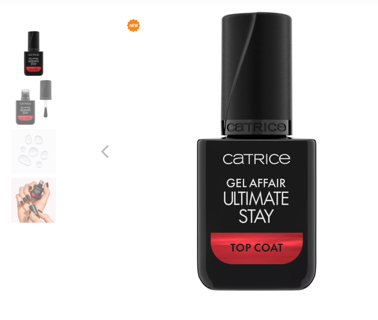 Топовое покрытие для ногтей Gel Affair Ultimate Stay Top Coat CATRICE Германия