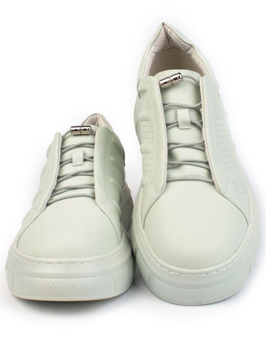 05-PDL256-3 LT. GREEN Кроссовки женские (натуральная кожа)