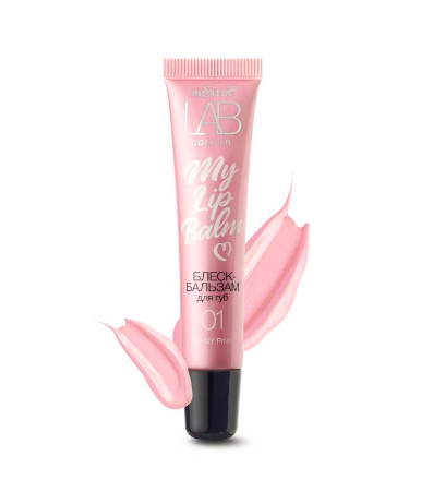 Белита LAB colour Блеск-бальзам для губ My Lipbalm тон 01 Shiny Pink 15мл