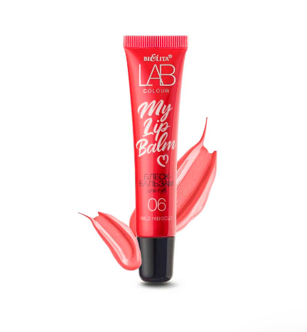 Белита LAB colour Блеск-бальзам для губ My Lipbalm тон 06 Wild Hibiscus 15мл