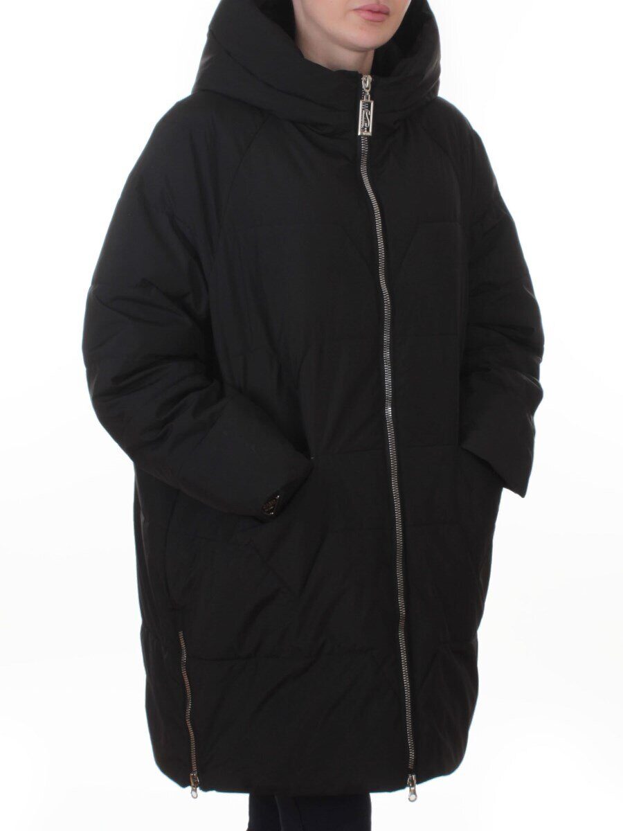 TS-832 BLACK Куртка демисезонная женская (120 гр. холлофайбер)